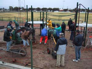 men at work on playground