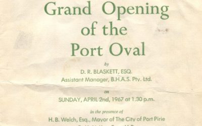 Port v West Torrens 2nd April 1967