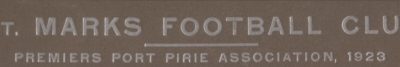 St. Marks 1923 Premiership
