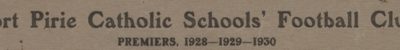 Catholic School Premiership Photo
