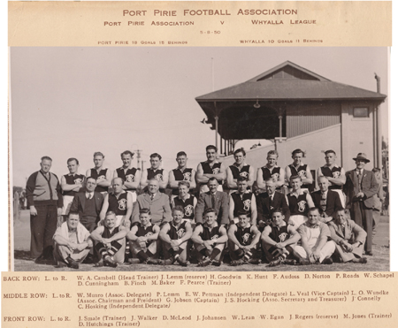 PPFA Pirie V Whyalla 1950