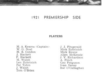 1921 Premiership Photo