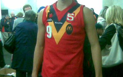 Sam Mayes at U16 state game