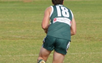 Greg Phillips in action kicking 11 goals